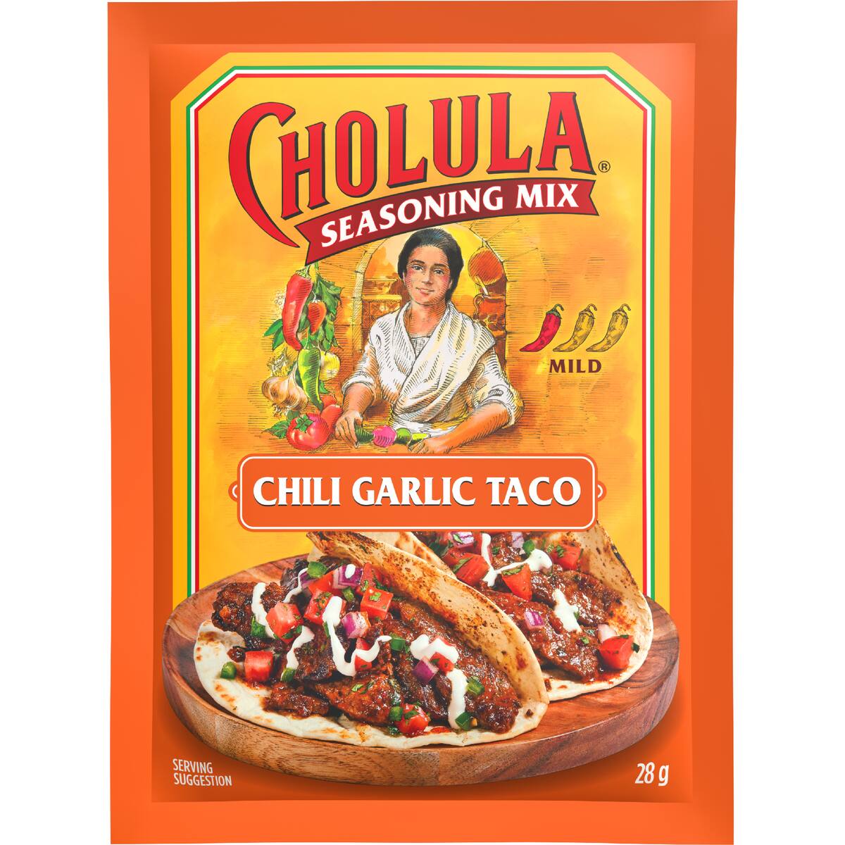 Cholula Chilli Garlic Taco Spice Seasoning Mix 28g