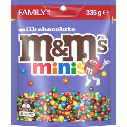 M&ms Minis Milk Chocolate Snack & Share Bag 335g