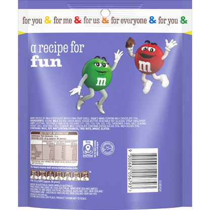 M&ms Minis Milk Chocolate Snack & Share Bag 335g