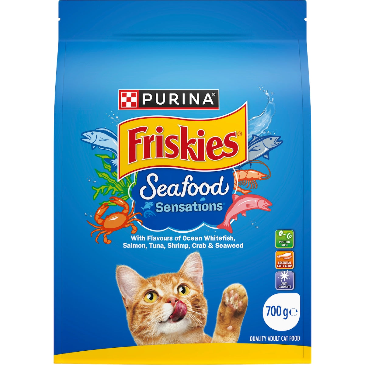 Friskies Seafood Sensation Dry Cat Food 700g