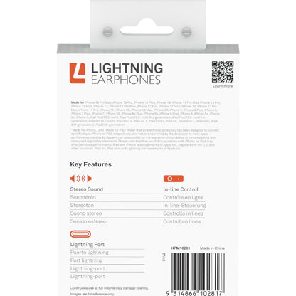 Liquid Ears Music & Calls Lightning Headphones Each