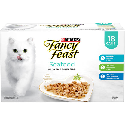 Fancy Feast Seafood Grilled Collection Wet Cat Food 85g X 18 Pack