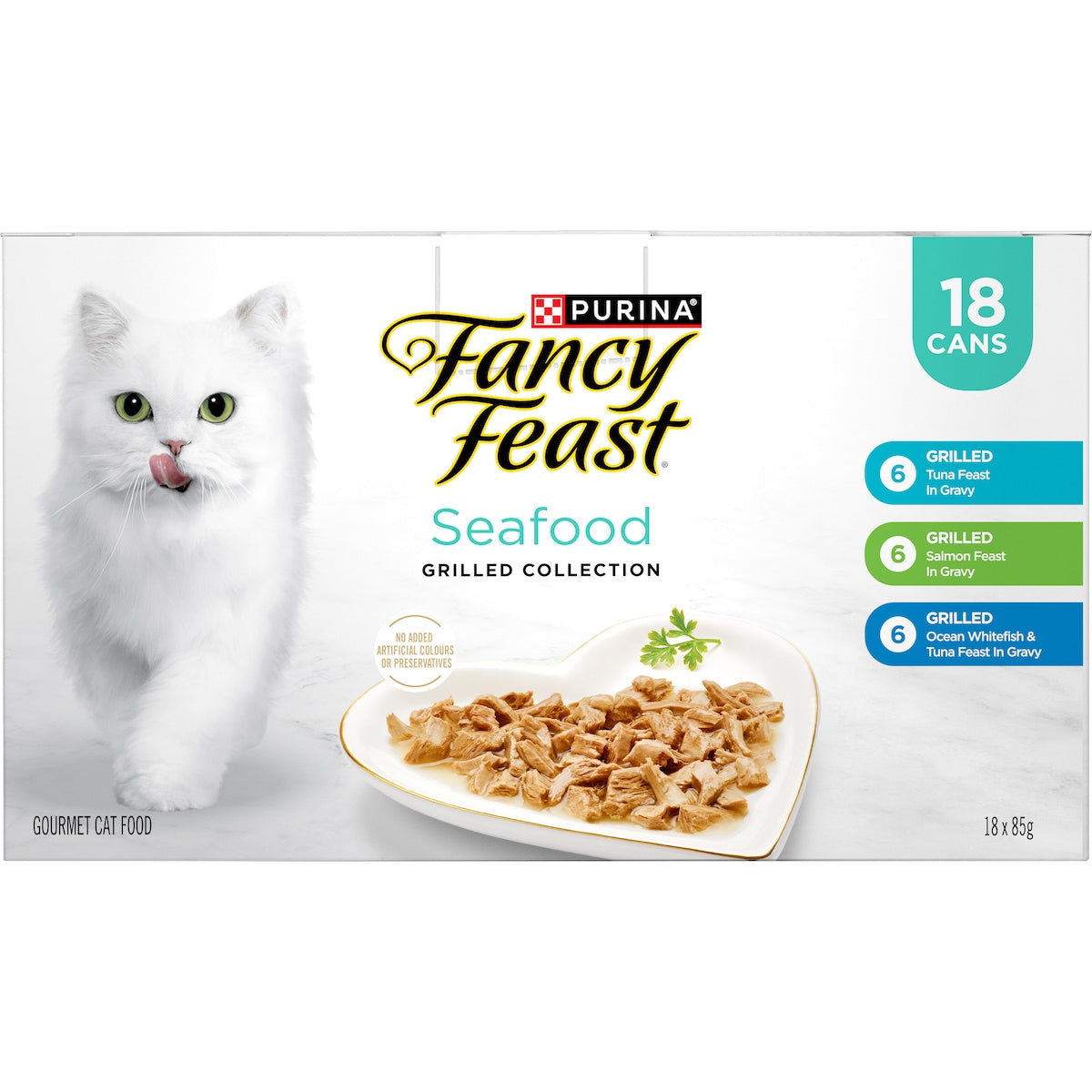 Fancy Feast Seafood Grilled Collection Wet Cat Food 85g X 18 Pack