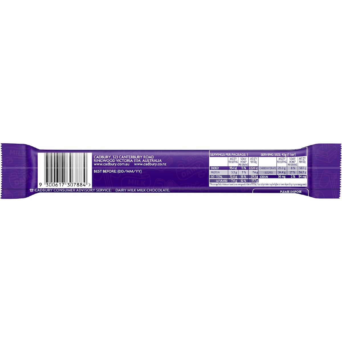 Cadbury Big Twirl Chocolate Bar 43g