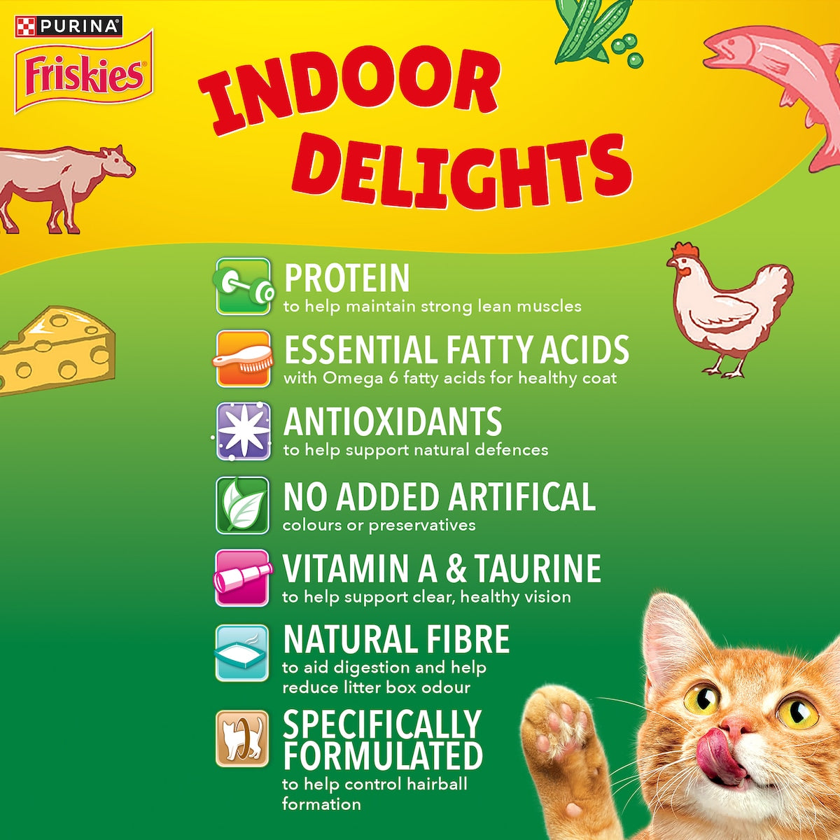 Friskies Dry Cat Food Indoor Delights 700g