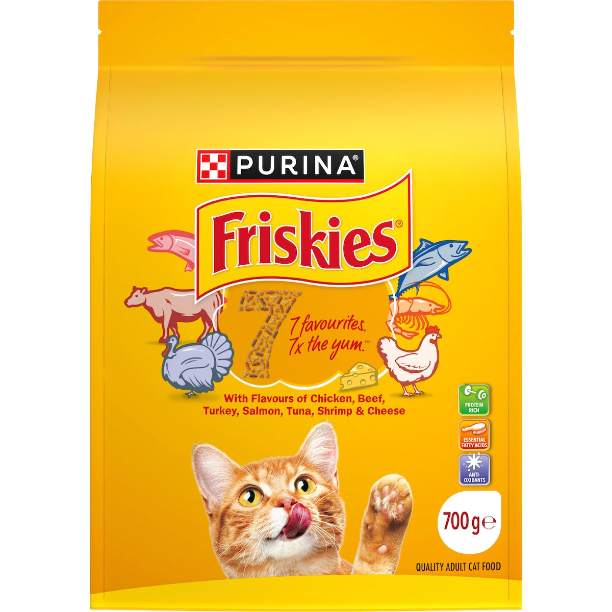 Friskies Dry Cat Food Seven Favourties 700g
