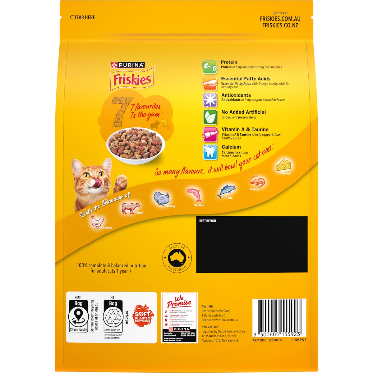Friskies Dry Cat Food Seven Favourties 700g