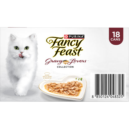 Fancy Feast Gravy Lovers Collection Wet Cat Food 85g X 18 Pack