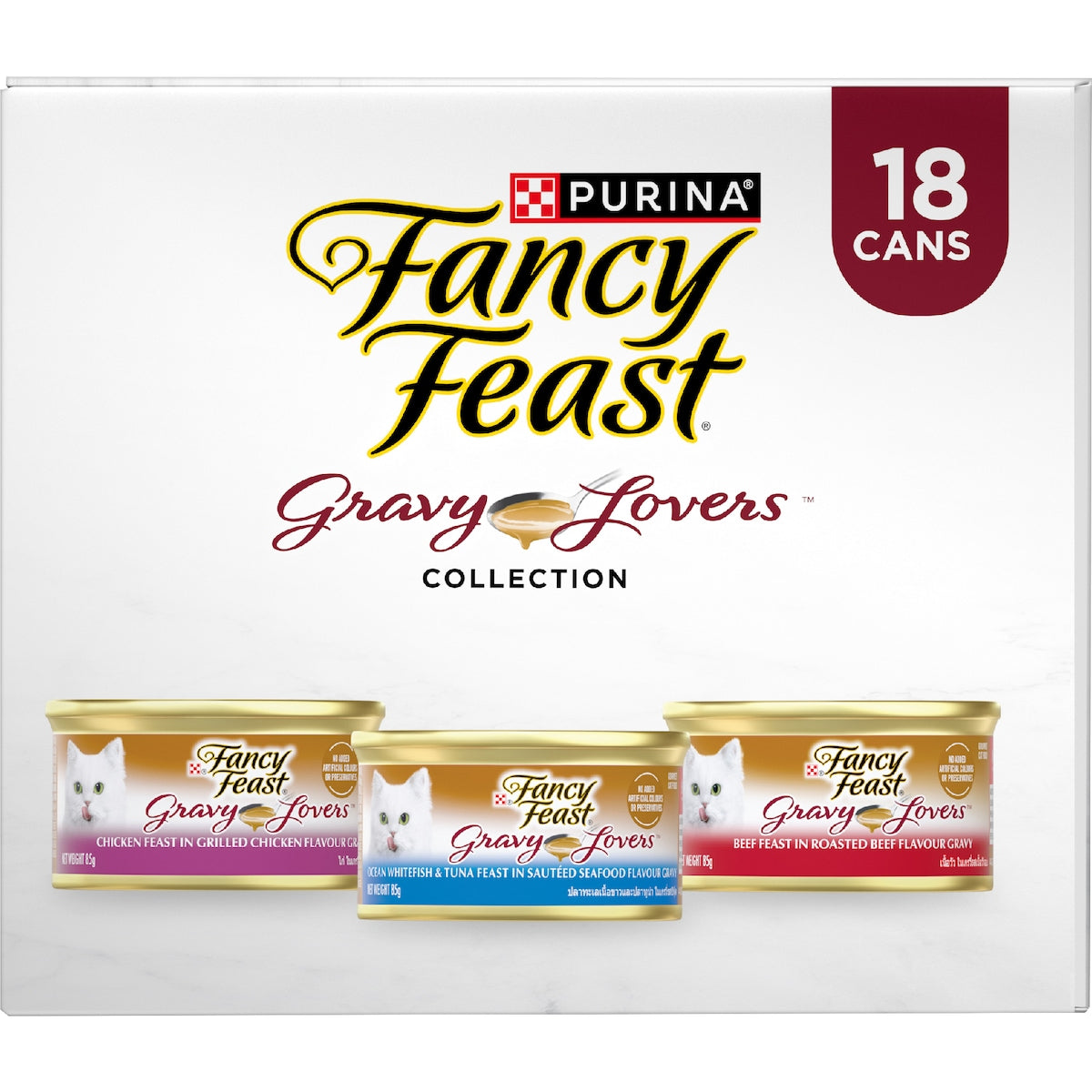 Fancy Feast Gravy Lovers Collection Wet Cat Food 85g X 18 Pack