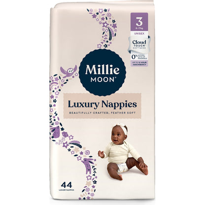 Millie Moon Luxury Nappies Size 3 Crawler (6-11kg) 44 Pack