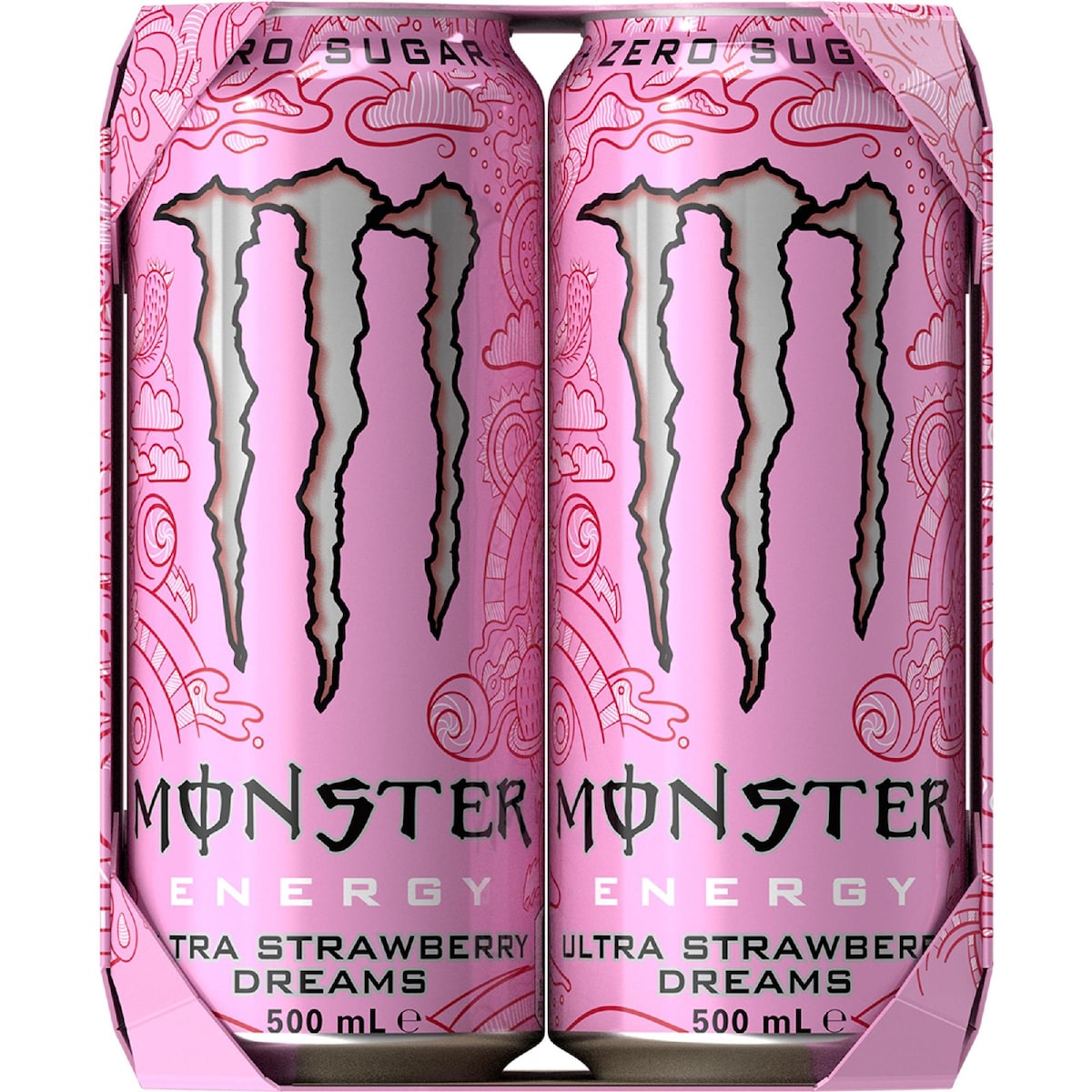 Monster Energy Ultra Strawberry Dreams 500ml X 4 Pack