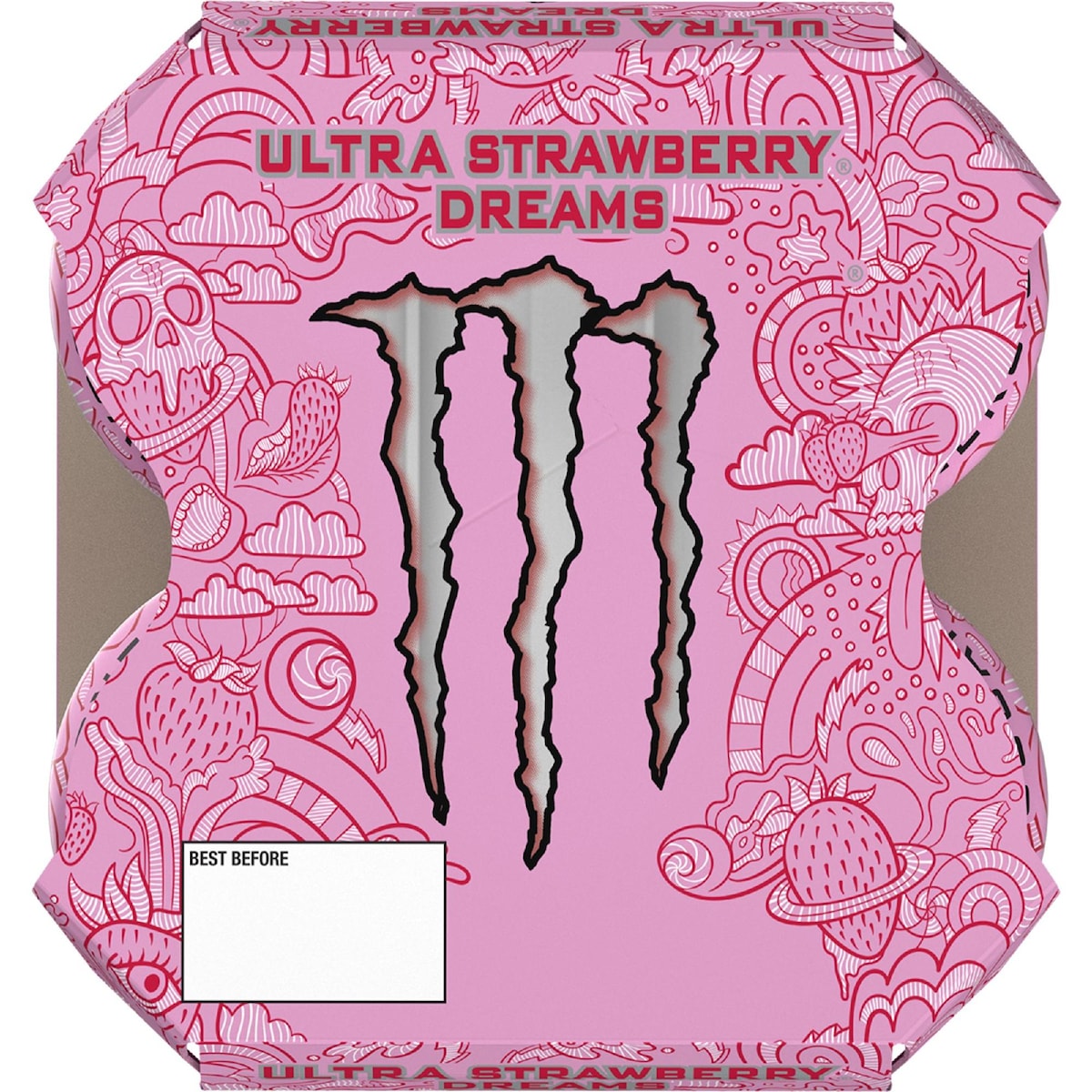 Monster Energy Ultra Strawberry Dreams 500ml X 4 Pack