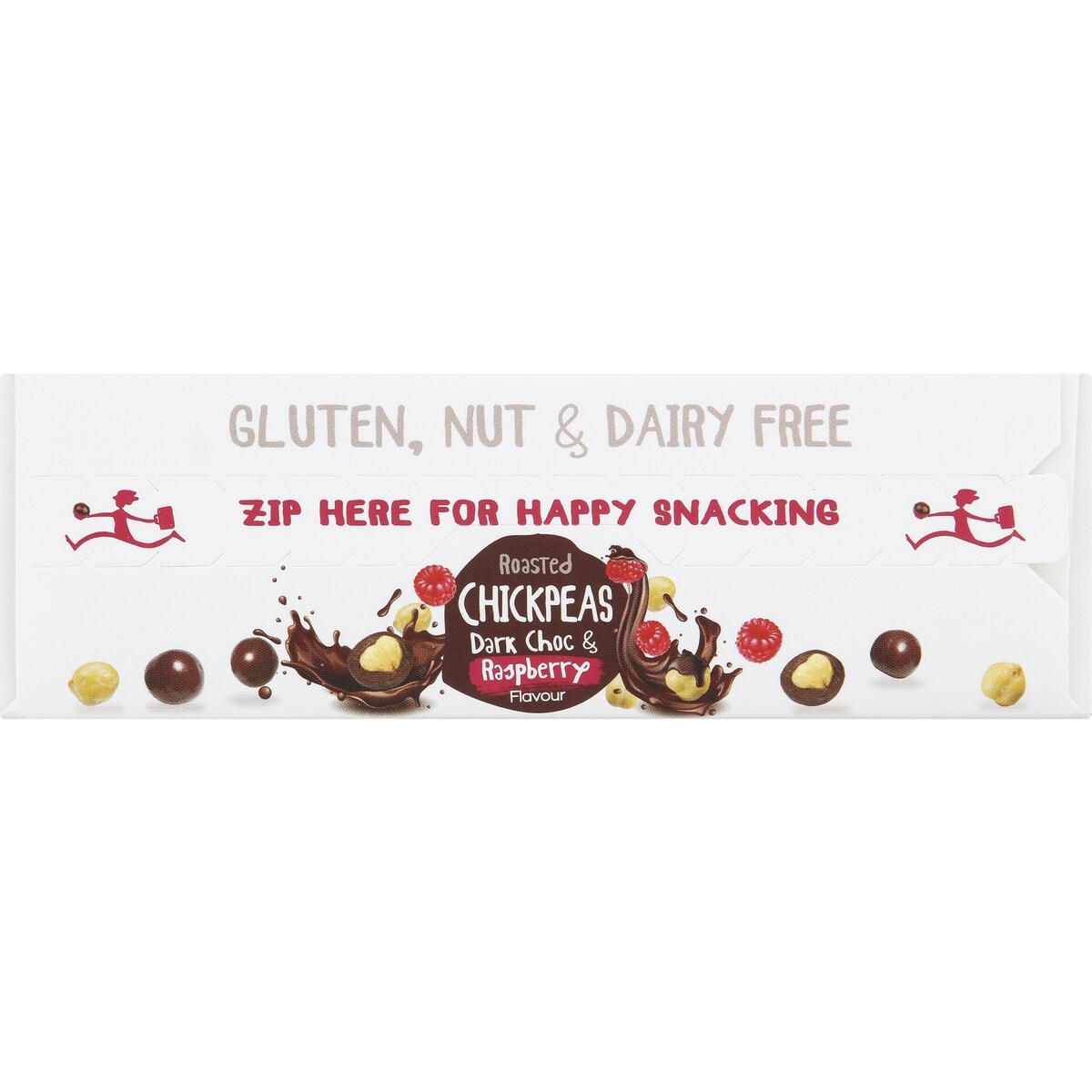 The Happy Snack Company Chickpeas Dark Choc and Raspberry 5 pack