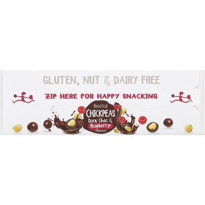 The Happy Snack Company Chickpeas Dark Choc and Raspberry 5 pack