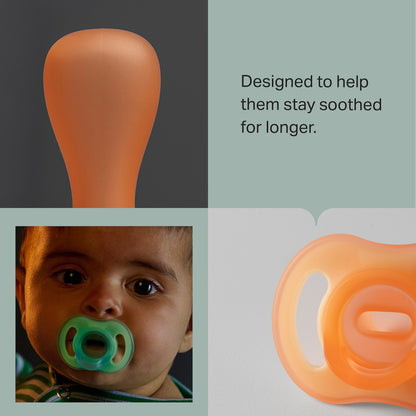 Tommee Tippee Ultra Light Soothers Night Glow 18-36m Assorted 2 Pack