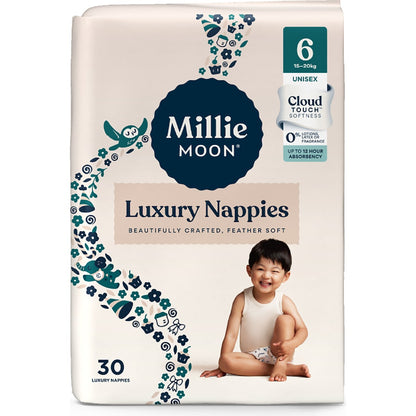 Millie Moon Luxury Nappies Size 6 Junior (15-20kg) 30 Pack