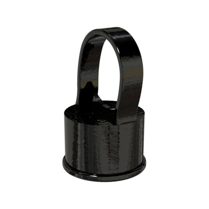 Peak Chain Link Fencing Line Post Cap - 38mm - Black