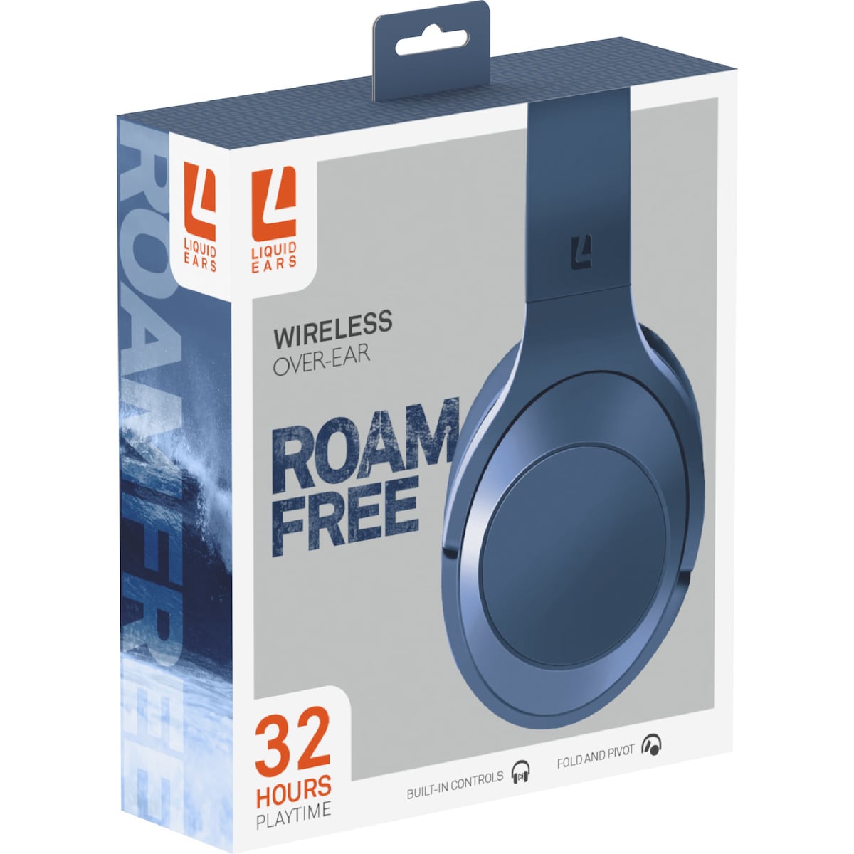 Liquid Ears Roam Free Wireless Over Ear Headphones Assorted Each
