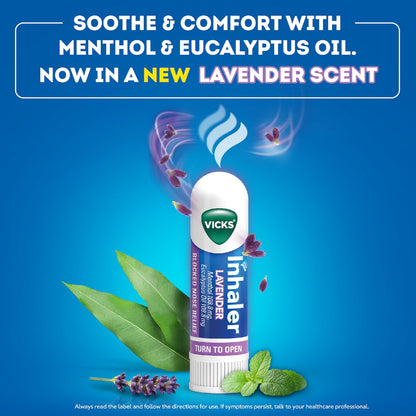 Vicks Nasal Decongestant Inhaler Lavendar 0.5ml