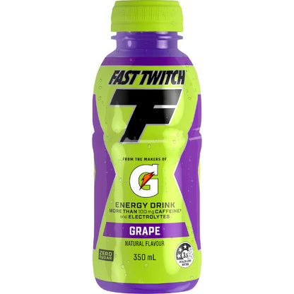 Gatorade Fast Twitch Energy Drink Grape Sugar Free 350ml