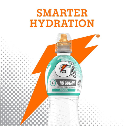 Gatorade G Active Water Sports Drinks Coconut Breeze Sugar Free 600ml