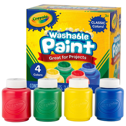 Crayola Washable Kids Paint Classic Colors 4 Pack