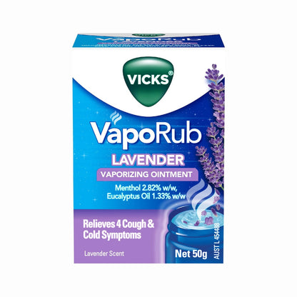 Vicks Vaporub Decongestant Rub Lavendar 50g