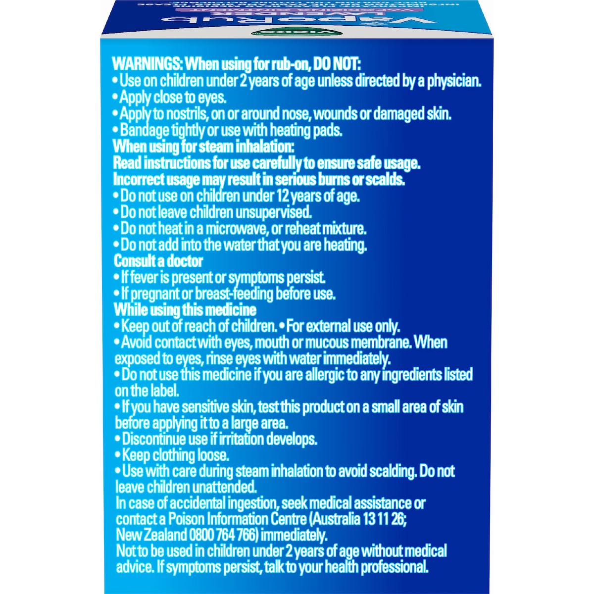 Vicks Vaporub Decongestant Rub Lavendar 50g