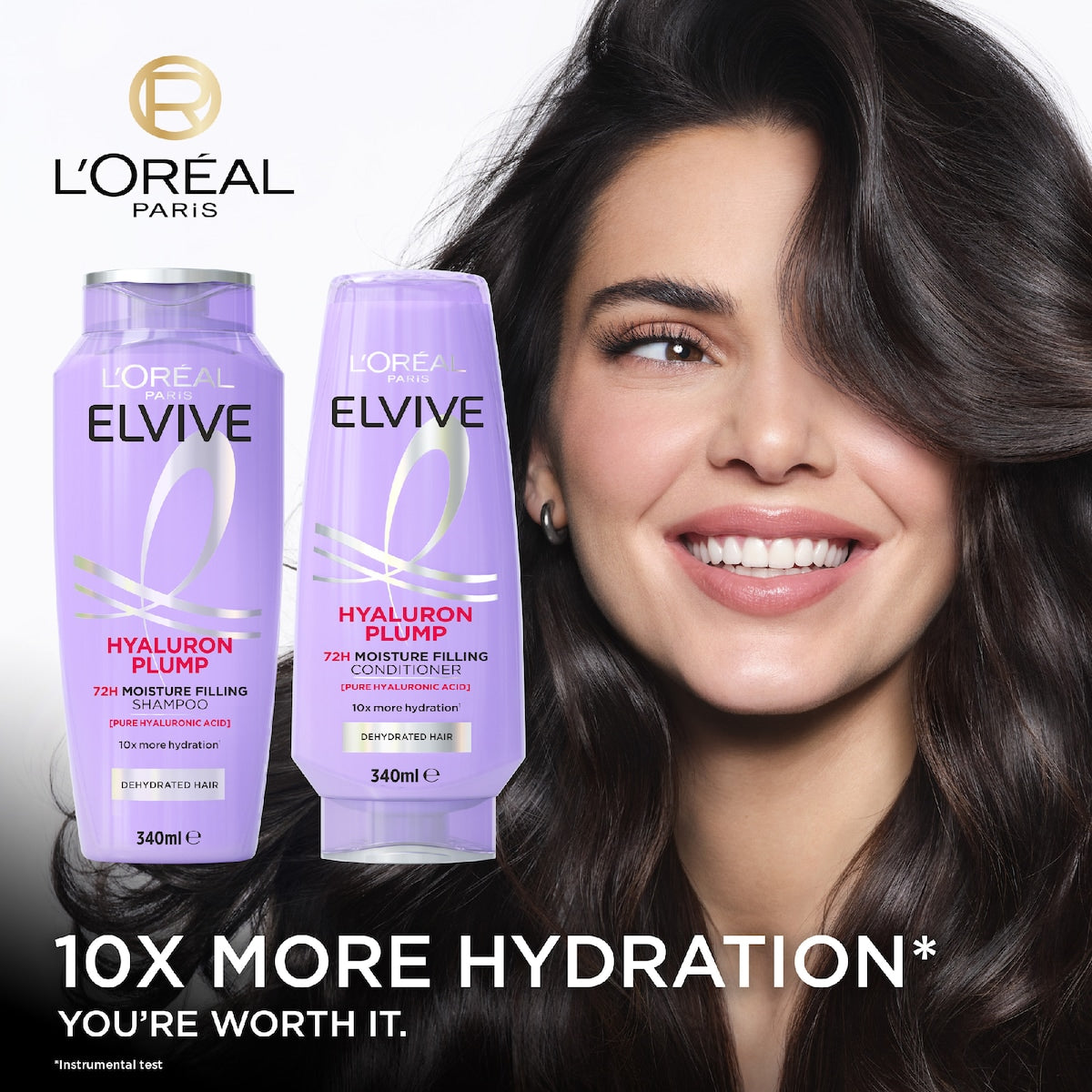 Loreal Paris Elvive Hyaluron Plump 72h Moisture Filling Conditioner 340ml