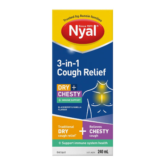 Nyal 3 In 1 Cough Relief Oral Liquid 240ml