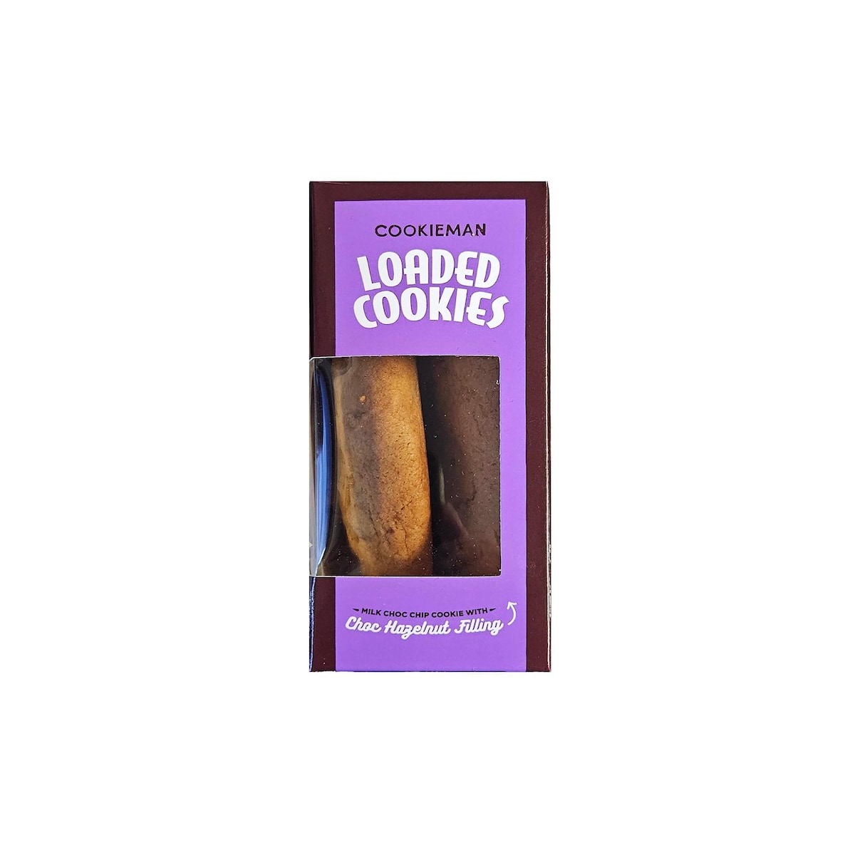 Cookieman Loaded Cookies Choc Hazelnut Filling 2 Pack