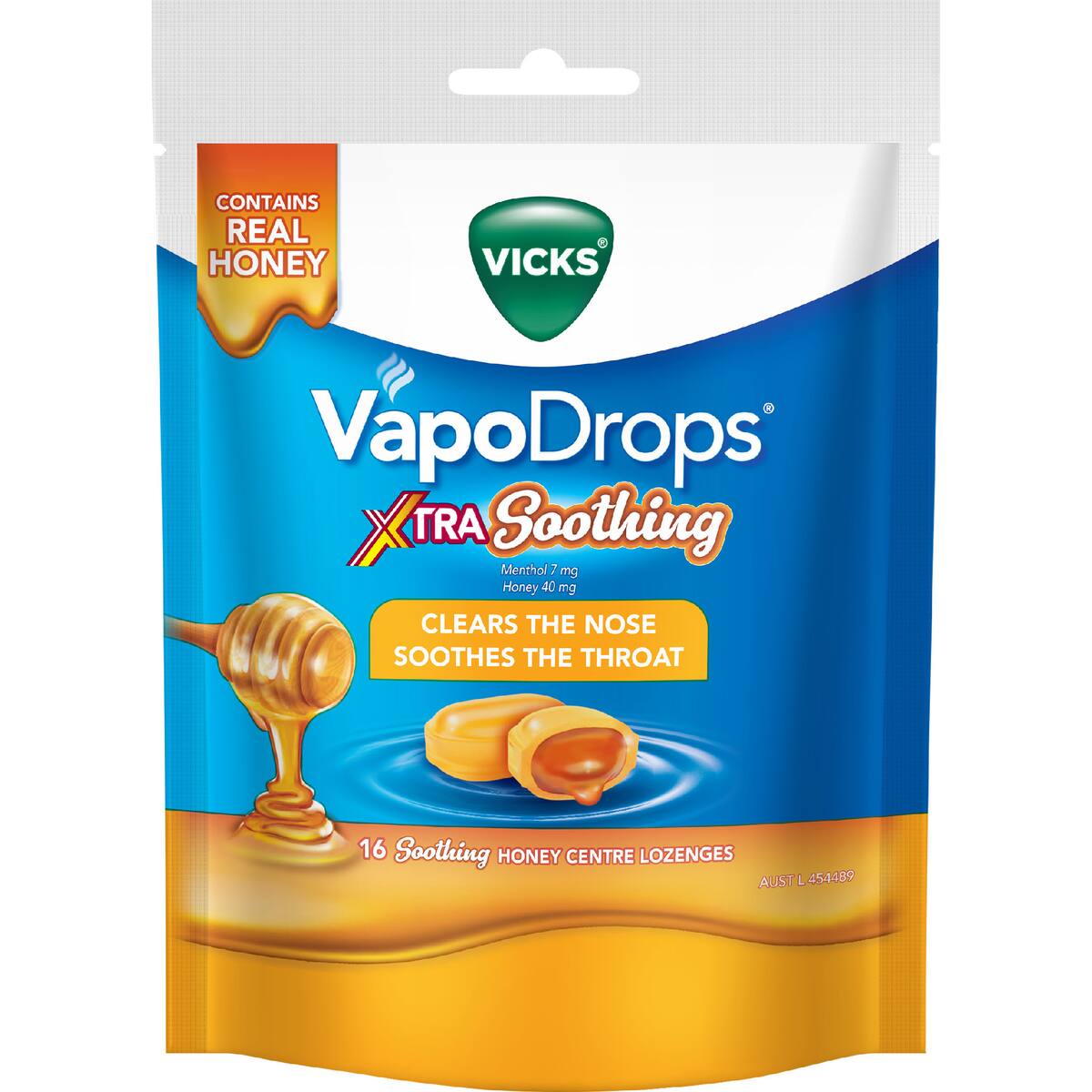Vicks Vapodrops Xtra Strong Soothing 16 Pack