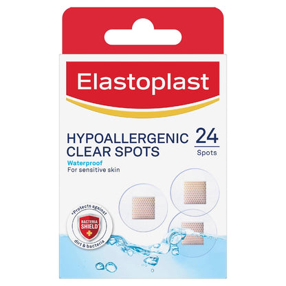 Elastoplast Hypoallergenic Clear Spots 24 Pack