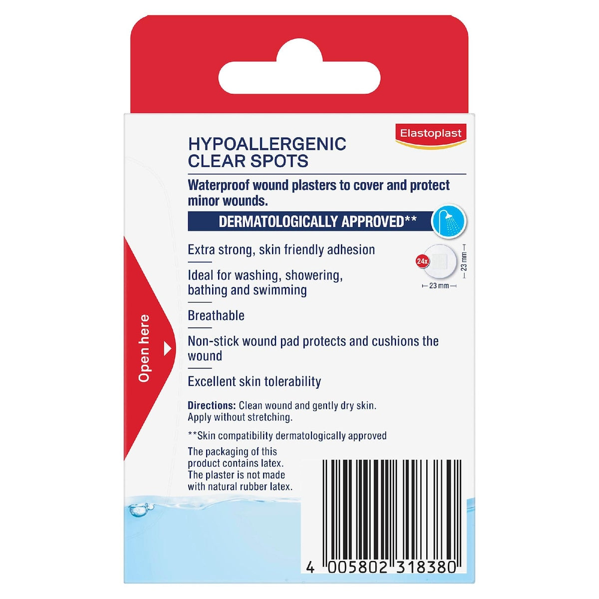 Elastoplast Hypoallergenic Clear Spots 24 Pack