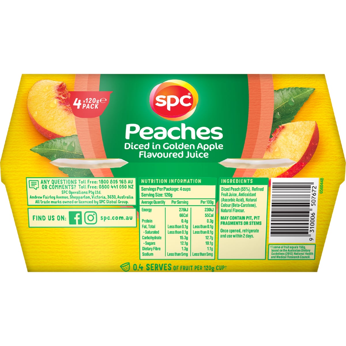 Spc Diced Peaches In Golden Apple Juice Minecraft 4 Pack