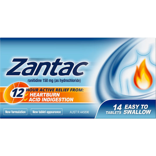 Zantac Relief Tablets 14 Pack