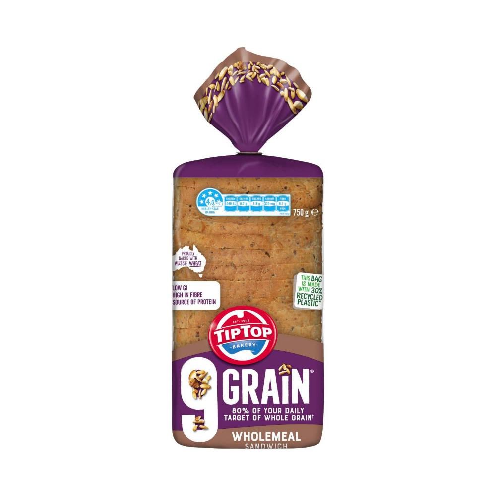 Tip Top 9 Grain Wholemeal Sandwich - 750g
