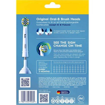 Oral-b Floss Action Toothbrush Heads Replacements 16 Pack