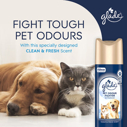 Glade Pet Odour Fighter Air Freshener Clean & Fresh 200g