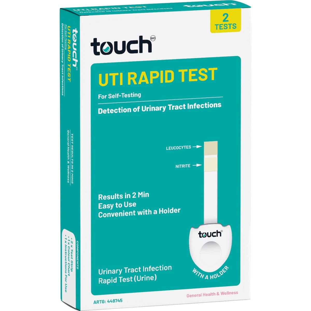 Touch Uti Rapid Test 2 Pack