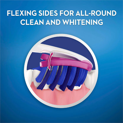 Oral-b Pro-flex 3d White Toothbrush Whitening Luxe Value 3 Pack