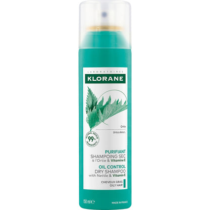 Klorane Oil Control Dry Shampoo With Nettle & Vitamin E 150ml