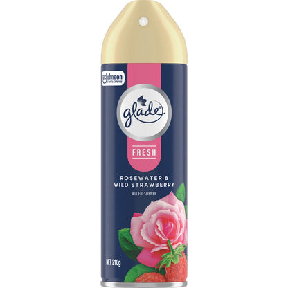 Glade Fresh Air Freshener Rosewater & Wild Strawberry 210g