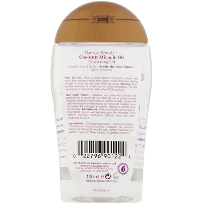 Ogx Coconut Miracle Penetrating Hair Oil 100ml
