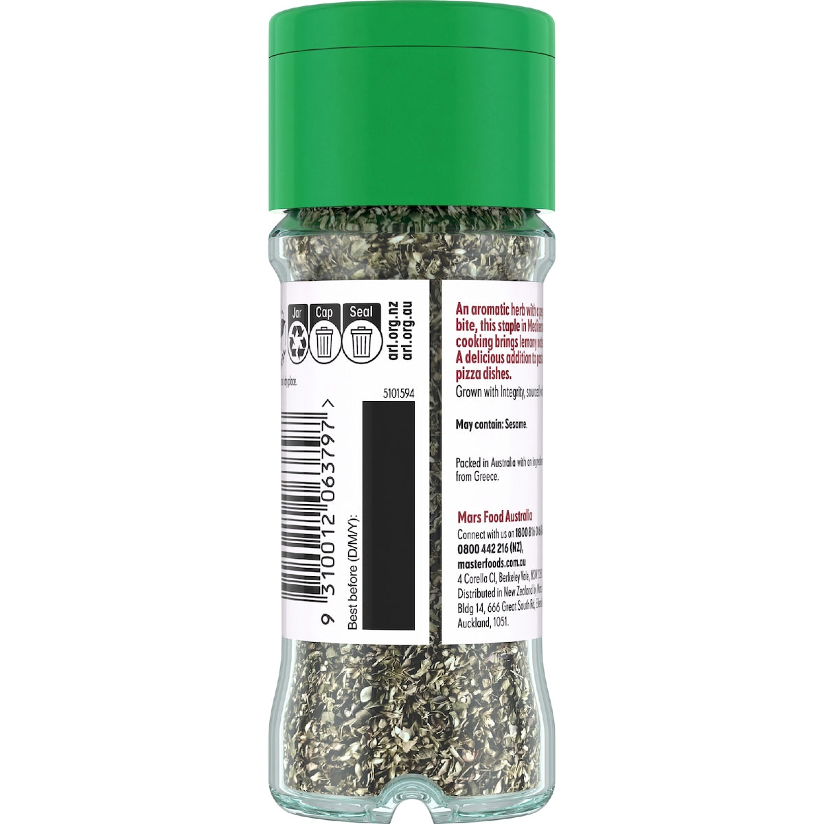 Masterfoods Oregano Leaves 10g