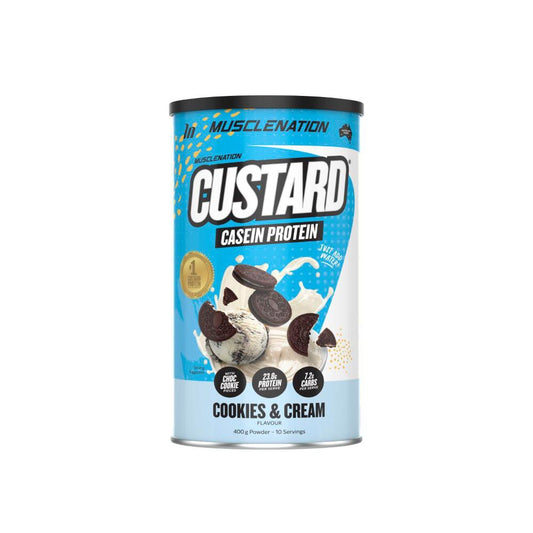 Muse Nation Custard Casein Protein Powder Cookies & Cream - 400g