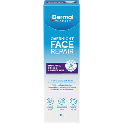 Dermal Therapy Overnight Face Repair 40g