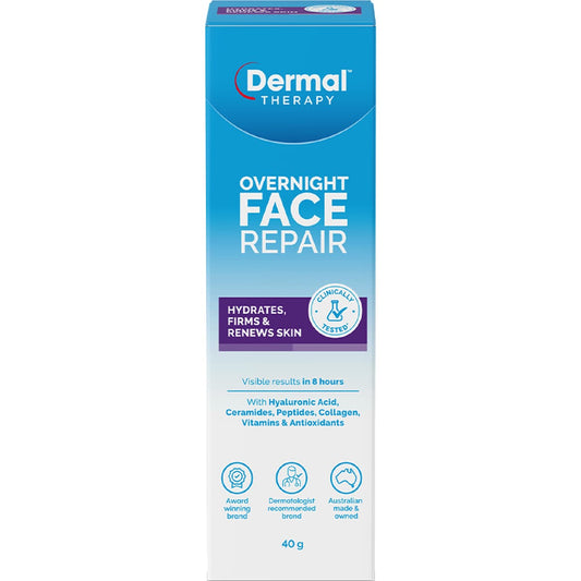 Dermal Therapy Overnight Face Repair 40g