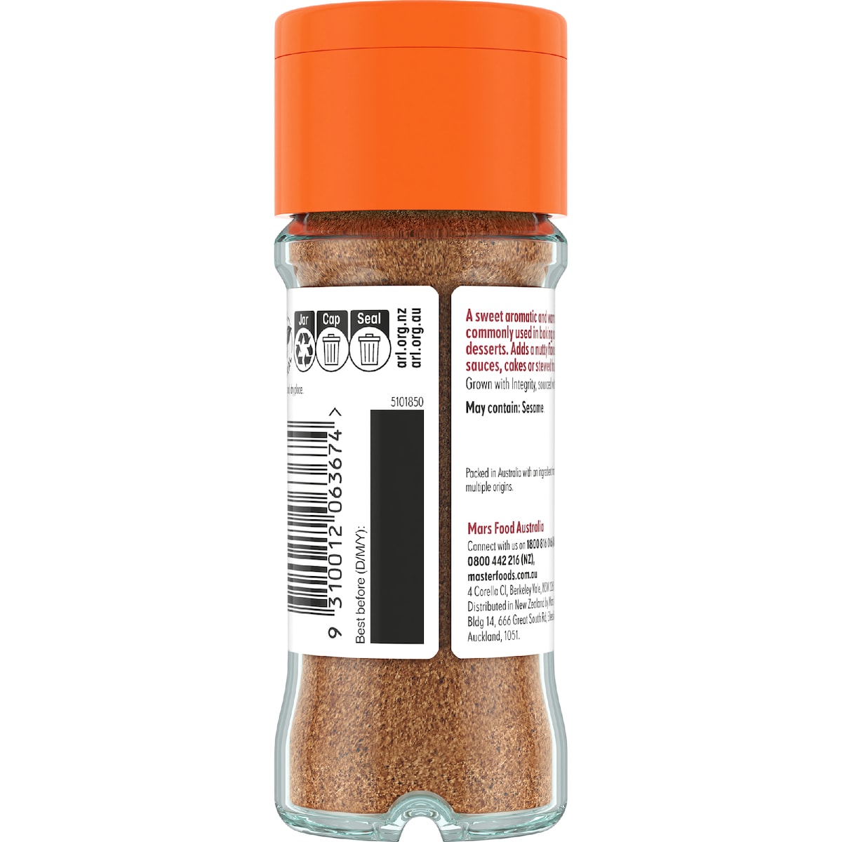 Masterfoods Nutmeg Ground 35g