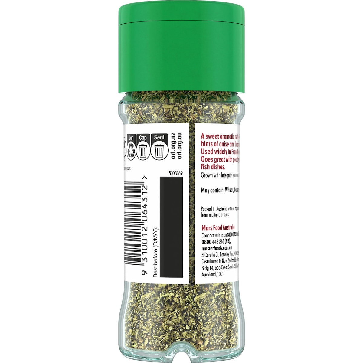 Masterfoods Tarragon Leaves 9g